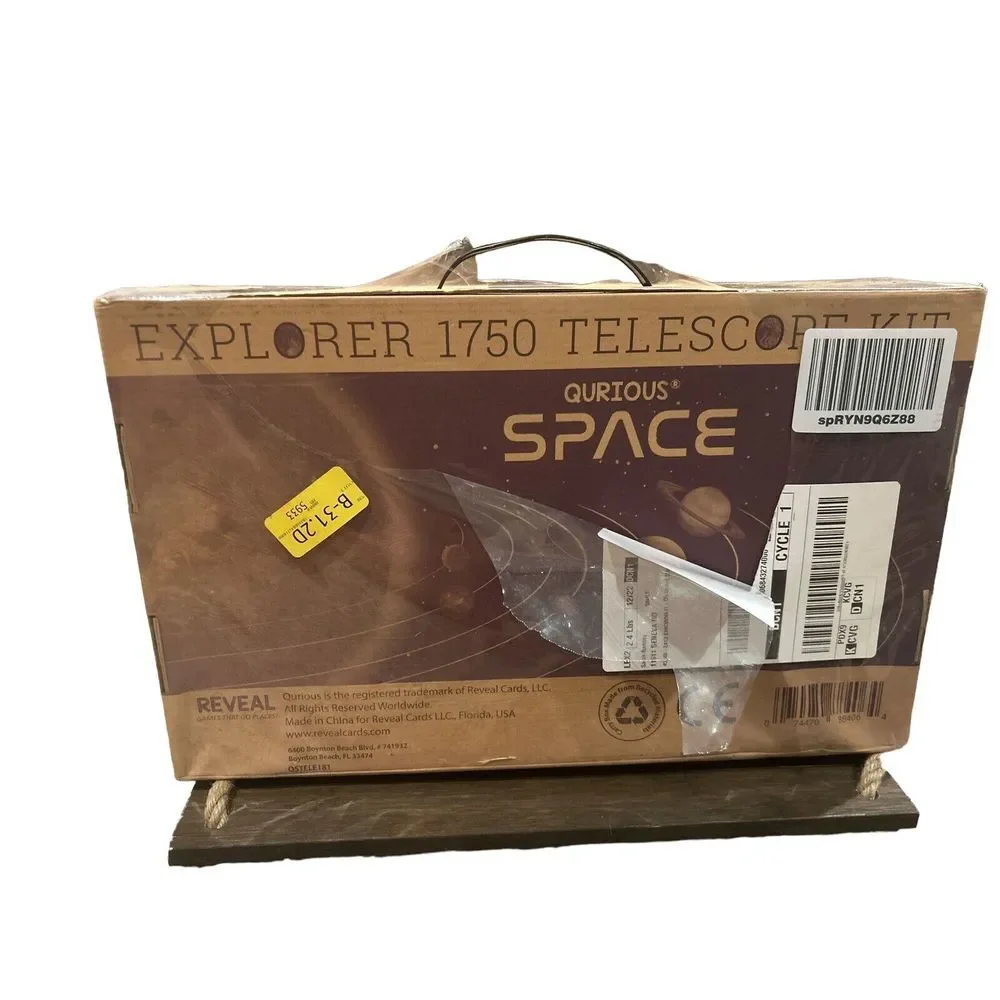 Qurious Space Kid's Explorer Telescope Gift‎ Kit Eco Carry Case 1750 NEW